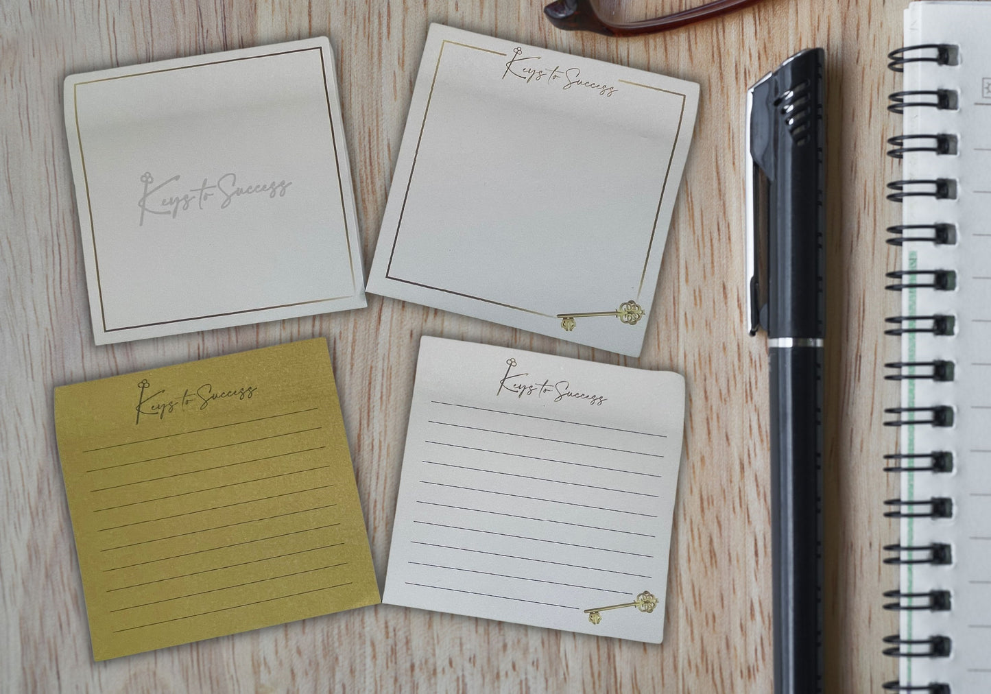 Key 2 Success Notepads w/ Key Fine Print Pen